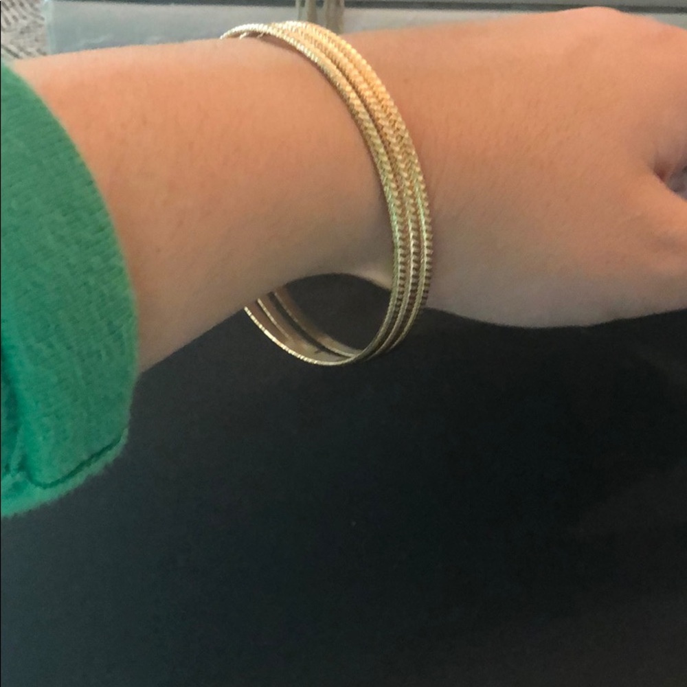 3-stack gold plated bangles - Picture 4 of 4